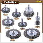 Wire Brush For Drill  8 Pcs Professional Carbon Steel Wire Wheel  Abrasive Cup B