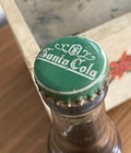 Vintage Christmas Santa Cola Soda Bottle   Cap 1950   s Pomona Ca 