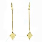Tous Hoop Earrings Bear Motif Vermeil Silver 925 Amazonite Spinel Gold Tone