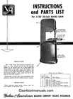 Yates-american J-120 20  Band Saw Service Owner Operator   Parts Manual 1487