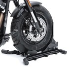 Motorcycle Wheel Chock   Front Rear Stand Constands Easy Vario Adjustable Black