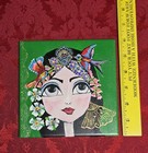 Hand Painted Tile Ooak Mexico
