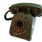 Vintage Western Electric Co Avocado Green Rotary Desk Phone Bell System-tested