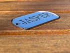 Dog Tags stainless Steel Charm personalized Engraved Pet Id Tags rectangle Shape