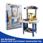 Workbench Electric Drill Tool Pretend Play Workshop Construction Toy For Kids