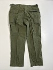 Vtg 60s Us Army Og-107 Rip Stop Poplin Cargo Pants Adult Large Long Green 1967