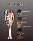Detangling Hair Brush - Anti Static Tangle Taming Brush With Soft Bristles -    