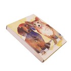 Punch Studio   Magnetic Note Pad Pocket - Water Color Dachshund   Corgi