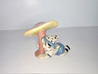 Vintage California Pottery Hand Painted Elf Pixie Figurine Under Mushroom 50 s