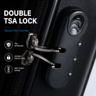 3 Piece Abs Hardshell Luggage Set Carry On Spinner Wheels Tsa Lock Black
