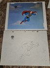  Superman 1978 Original Production Cel W Drawing Fruit Of The Loom Commercial 