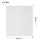 100 Pack Toner Reactive Foil 8 5 x11  A4 Foil Paper For Diy Craft silver