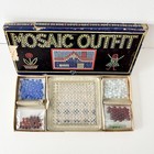 Antique Vintage 1937 Glass Bead Mosaic Art Kit Toycraft  - Design Idea Booklet