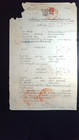 Thailand -  1911 Land Deed Document   22  Revenues   -   Lot 0625050