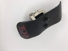 Tumi Replacement Wally Lock Hanger Hook Clasp W  Screws Black Leather Tag 2 Inch
