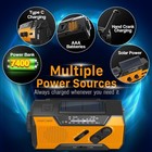 Emergency Weather Radio Noaa Am Fm Solar Hand Crank Power Bank Flashlight Sos