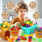 Color Sorting Play Food Set For Kids  Cutting Fruits And Vegetables Food Toy    