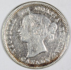 1885 Large  5  5 Cent Error Canada Low Mintage Fine-details Km 2 Free Shipping