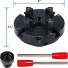 4 Inch Wood Lathe Chuck Set 1  X 8 Tpi   3 4 x16tpi Adapter  Self Centering 4