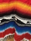 Tribal Serape Mexican Adult Poncho One Size Fits Most Colorful Spanish Sunset