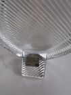 Vintage Mikasa Polished Portrait Clear Crystal Oval Picture Frame 6 1 4x5 Ribbed
