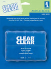 Acrylic Large Mounting Block For Clear Stamps  3 7     W X 5   L