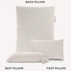Badesofa Luxury 3-piece Bath Pillow Spa Set Large Back  Seat  Foot   Ivory Pearl