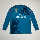 17 18 Real Madrid Away Retro Jersey Ronaldo  7 Long Sleeve Vintage Retro Iconic