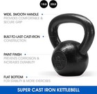 Yes4all Kettlebell Sets  5 - 10 - 15 - 20 - 25 - 30 Lb Cast Iron Strength Traini