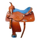 Handmade Western Kids Youth Adult Barrel Horse Saddle Tooled Leather Tack Set
