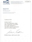 Canada  f1 Extra Fine Never Hinged   with Certificate  