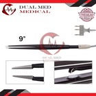 Tebbetts Hand-activated Monopolar Insulated Forceps 9    Serrated Jaws W  Cord