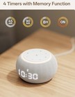 Hotmoon Sound Machine Alarm Clock  Luna  45 Sounds  Dual Alarms  Plug In