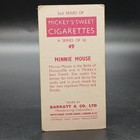1957 Barratt Disney Mickey s Sweet Cigarettes  49 Minnie Mouse Rare Tobacco Card