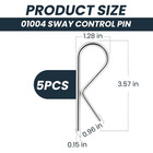 01004 Sway Control Pin  Zinc Sway Bar Pins Replacement Clips For Travel Trailers
