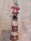 Set Of 3 Resin  Gingerbread Figurines   Tree- Seasonal Holiday Decor Christmas 