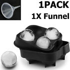 Diy Round Ice Cube Ball Maker Silicone Sphere Mold Bar Whiskey Cocktails Large