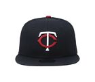 New Era 950 Boys Girls Hat Basic Minnesota Twins Navy Blue Youths Snapback Cap
