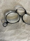 Antique Black Spring Bridge Pince Nez Eye Glasses Vintage Bifocals Rare Folding