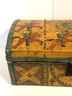 Price Drop  Antique 1800s Crow Native American Trunk With Battle Drawings