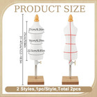 2 Sets Adjustable Female Dress Form Mini Sewing Mannequin
