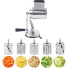 Rotary Cheese Grater Hand Drum Slicer Crank Vegetable Chopper Stainless Steel Us
