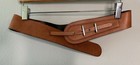Chicos Sz S Brown 2 In Wide Leather Belt W silver Tone Fastener Boho Chic 33-35 