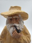Vintage Folk Art Resin Figure Old Man Nautical Sailor Ship Captain 12   