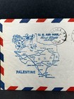 1947 First Flight Air Mail Cover For Palestine  Texas