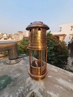 Antique Maritime Ship Lantern Nautical Boat Light Vintage Brass Minors Oil Lamp 