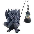  funny Gothic Gargoyle Statue With Light - 8 26  Winged Garden Decor For Yard  