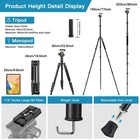 Professional Dslr Tripod For Photography - Tall  Lightweight   Heavy Duty - S   