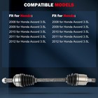   Cv Axle Shaft Assembly 2008-2012 For Honda Accord