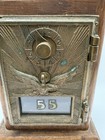 Vintage Us Post Office Po Box Door Wooden Desk Top Letter Pen Holder Usps